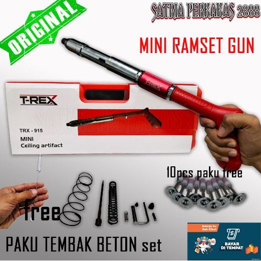 Jual Turun Harga Alat Tembak Paku Tembok Beton Paku Lurus Mini Ramset Gun Shoot Nail Gun