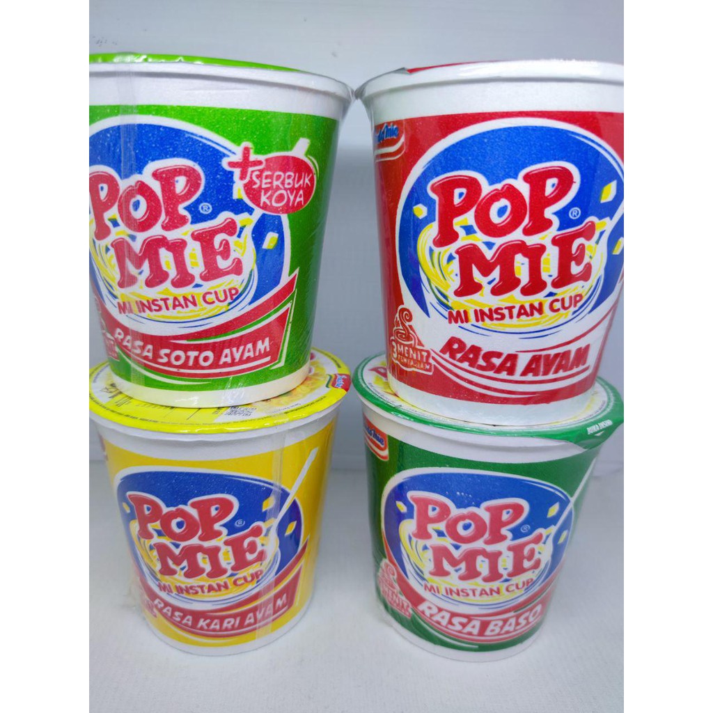 Jual Pop Mie Mi Instant Cup Gr Soto Ayam Ayam Kari Ayam Baso Shopee Indonesia