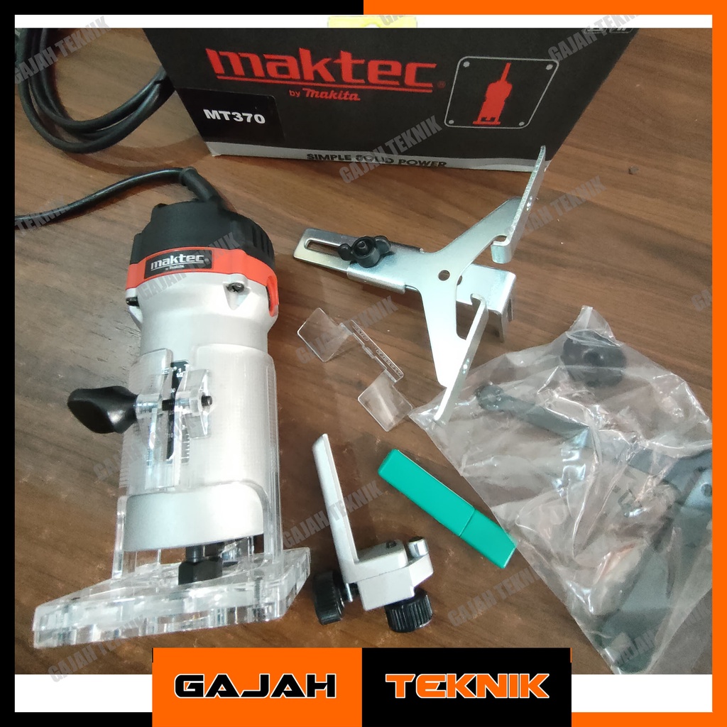 Jual Mesin Profil Kayu / Mesin Router / Mesin Trimmer Maktec MT 370 ...