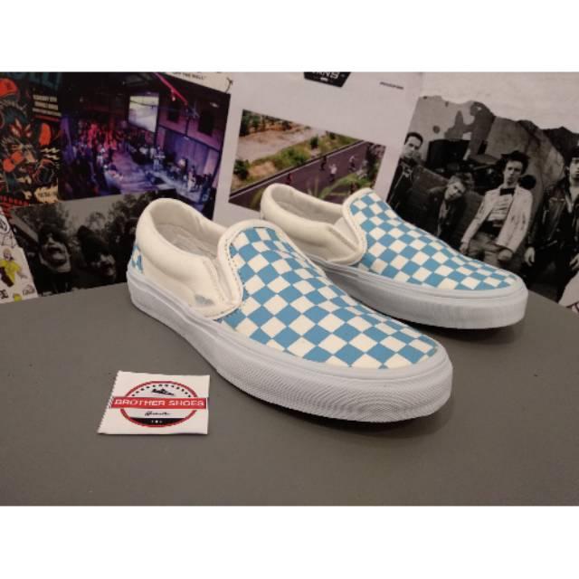 Vans slip on pro adriatic blue sales