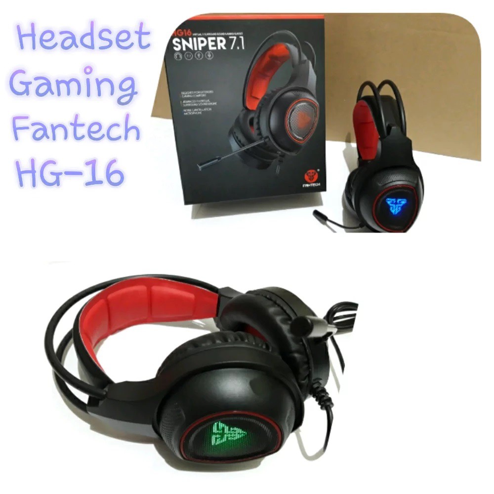 Jual HEADSET GAMING FANTECH HG16 SNIPER 7.1 RGB Shopee Indonesia