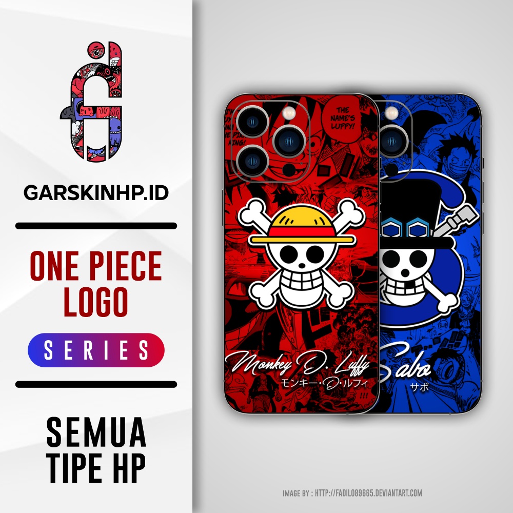 Jual Garskin HP Custom Semua Tipe - Anime One Piece Logo Series