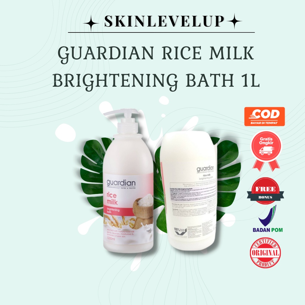 Jual Guardian Rice Milk Brightening Bath 1 L Shopee Indonesia