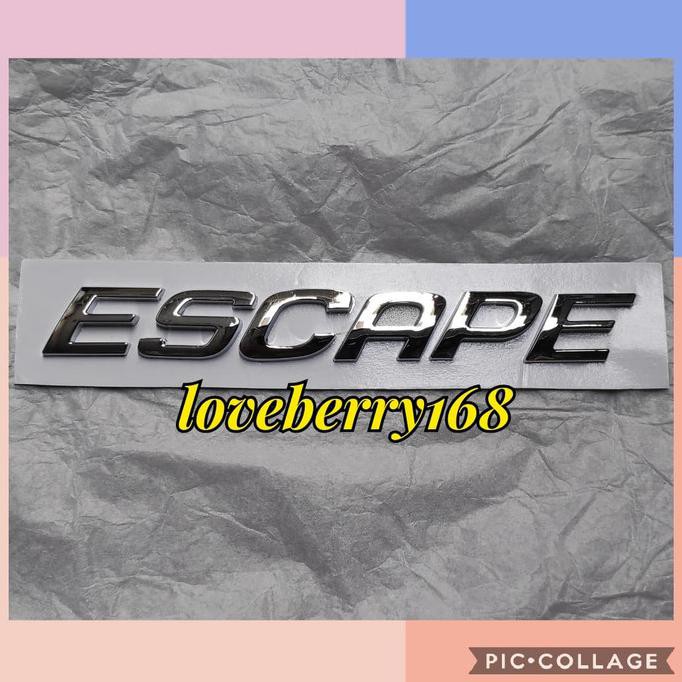 Jual ( BISA COD ) emblem tulisan ESCAPE super copy untuk ford ESCAPE ...