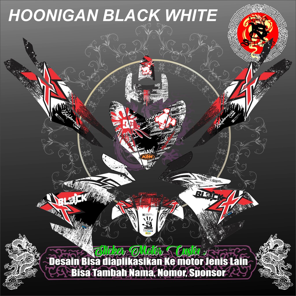 Jual DECAL STICKER YAMAHA JUPITER MX KING HOONIGAN STICKER MOTOR FULL ...
