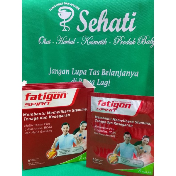 Jual FATIGON SPIRIT MEMBANTU MEMELIHARA STAMINA/TENAGA/KESEGARAN STRIP ...