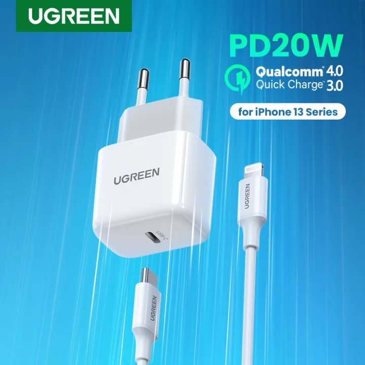 Jual Ugreen Mini Usb C Fast Charger Mfi W Pd Type C Iphone Se X Xs Xr Mini Pro Max