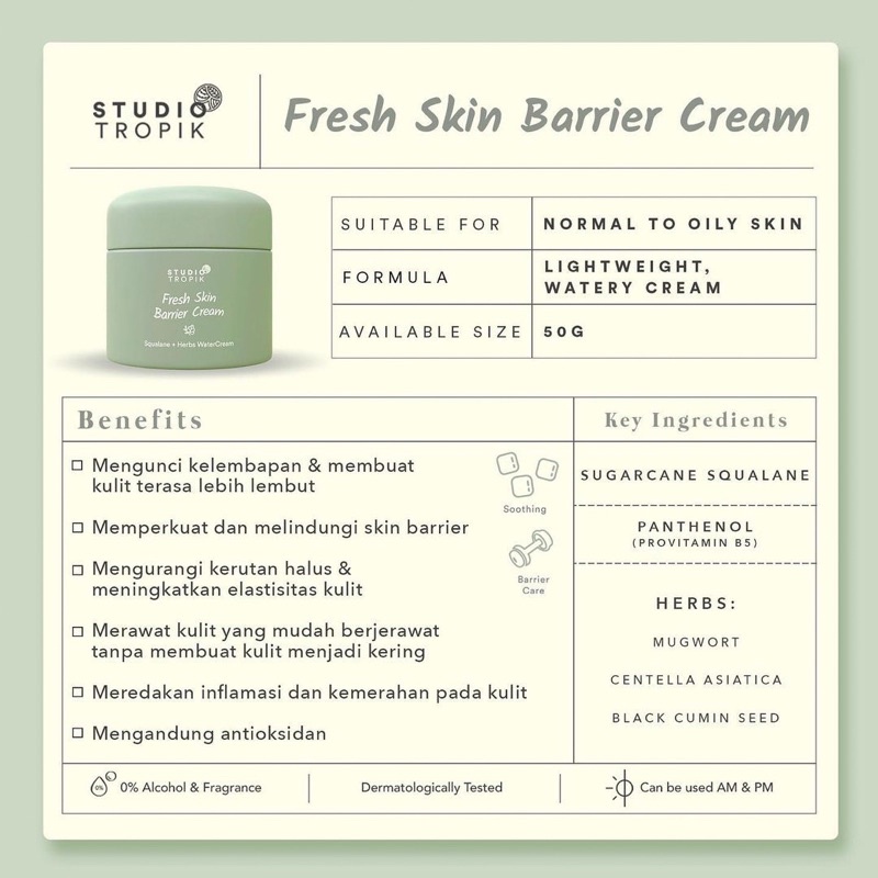 Jual Studio Tropik Herbitus, Probiome Skin Tonic & Rich, Fresh Skin ...