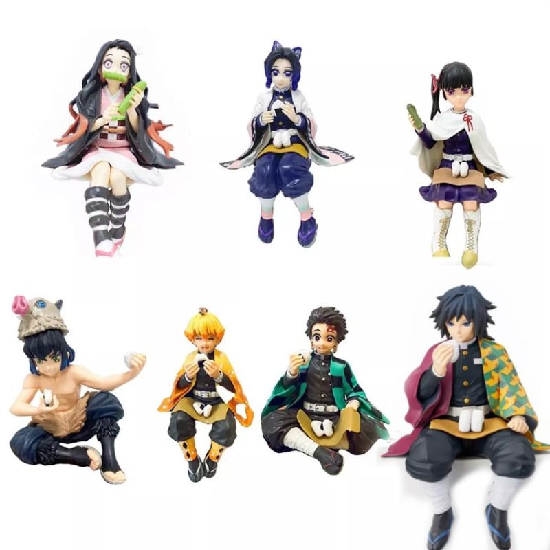 Promo PAJANGAN FIGUR DEMON SLAYER TANJIRO & ZENITSU POSISI DUDUK ONIGIRI  EAT Diskon 23% di Seller Exana Store - Kalibata, Kota Jakarta Selatan