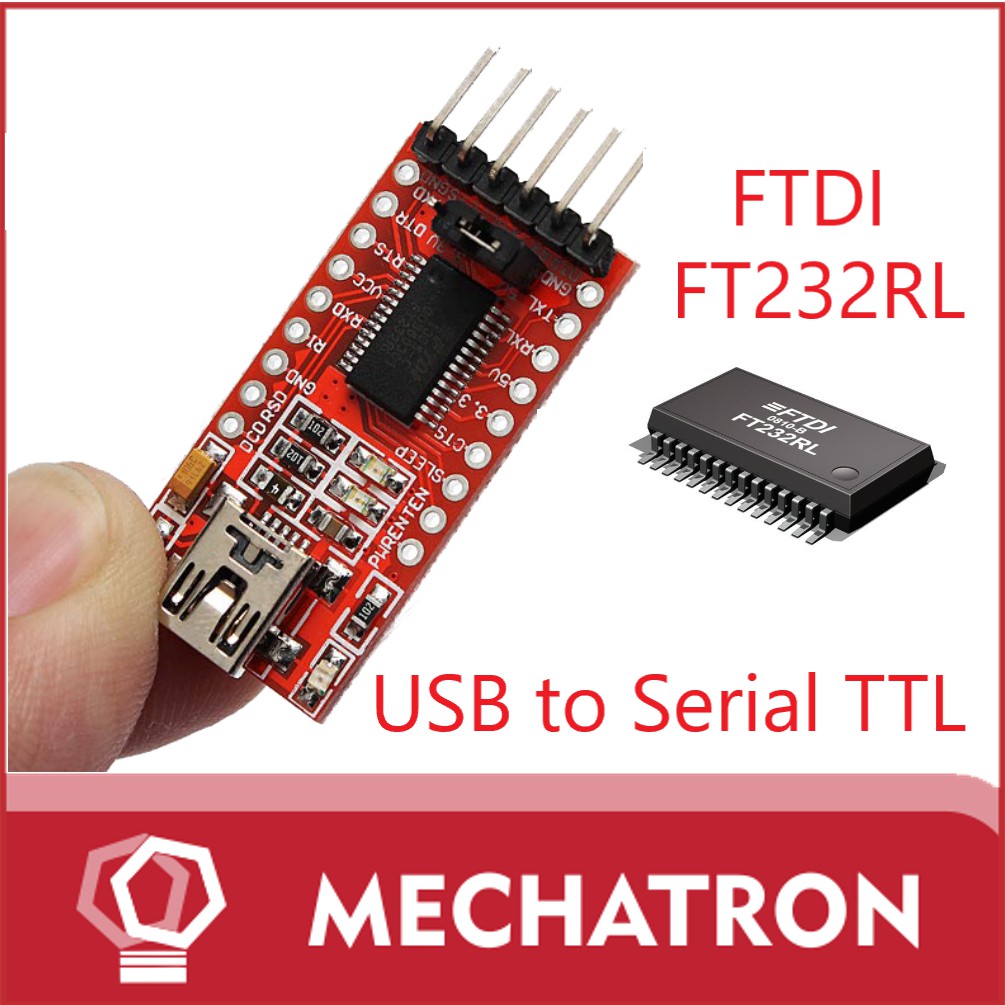 Jual USB to TTL SERIAL Industrial Grade UART FTDI FT232 FT232RL FT 232 ...
