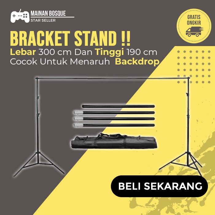 Jual Bracket Stand M Backdrop Foto Studio Background Stand X