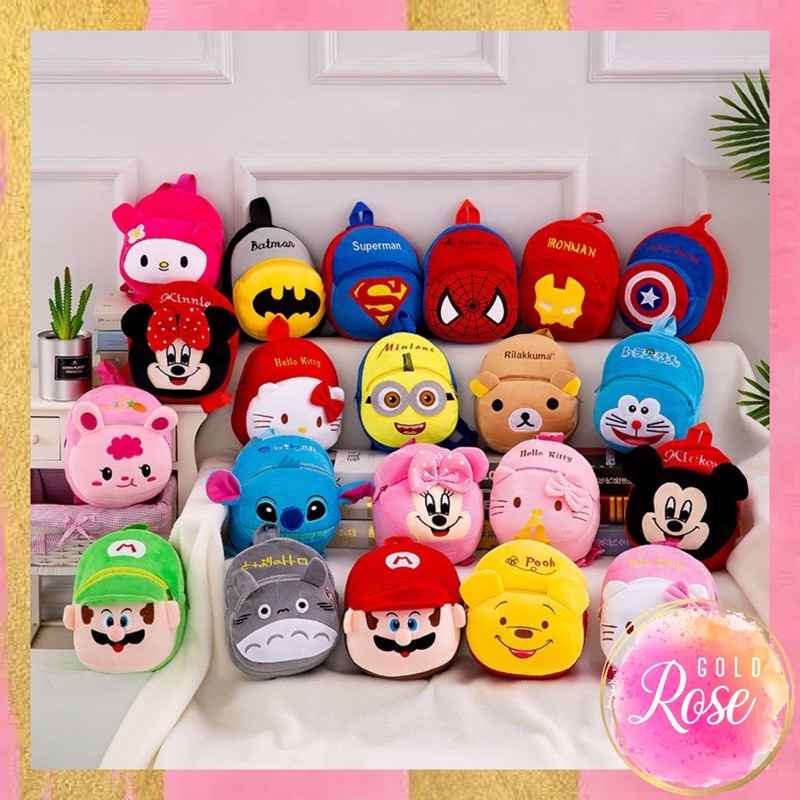 Jual ℛ𝑜𝓈𝑒𝑔𝑜𝓁𝒹 R278 Tas Ransel Anak Anak Karakter Tas Anak Kecil ...