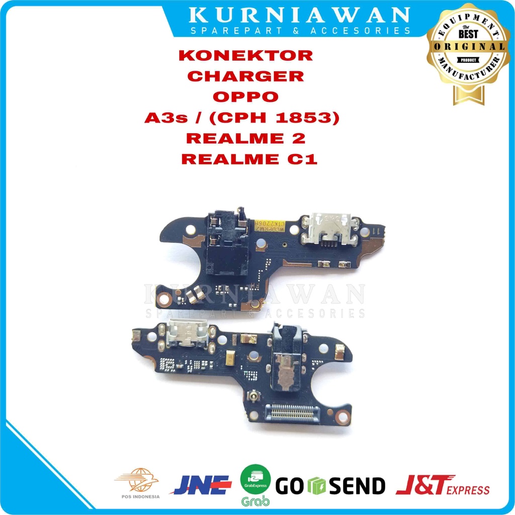 Jual Konektor Charger Oppo A3s Realme 2 Realme C1 Pcb Board Usb Papan