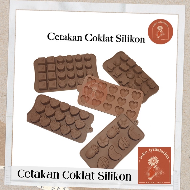 Jual Cetakan Silikon Coklat Silikon Chocolate Compound Jelly Puding