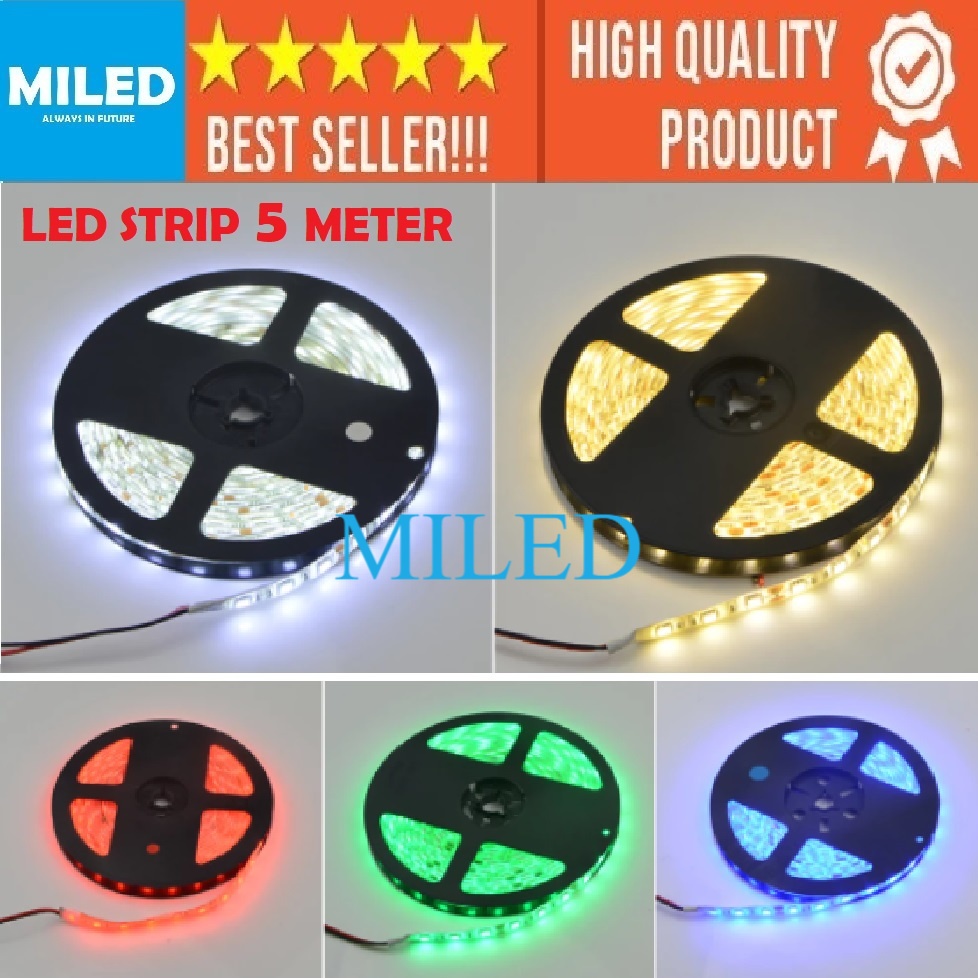 Jual LAMPU LED STRIP 5 METER 12V 12VOLT / LAMPU DROP CELLING - LAMPU ...