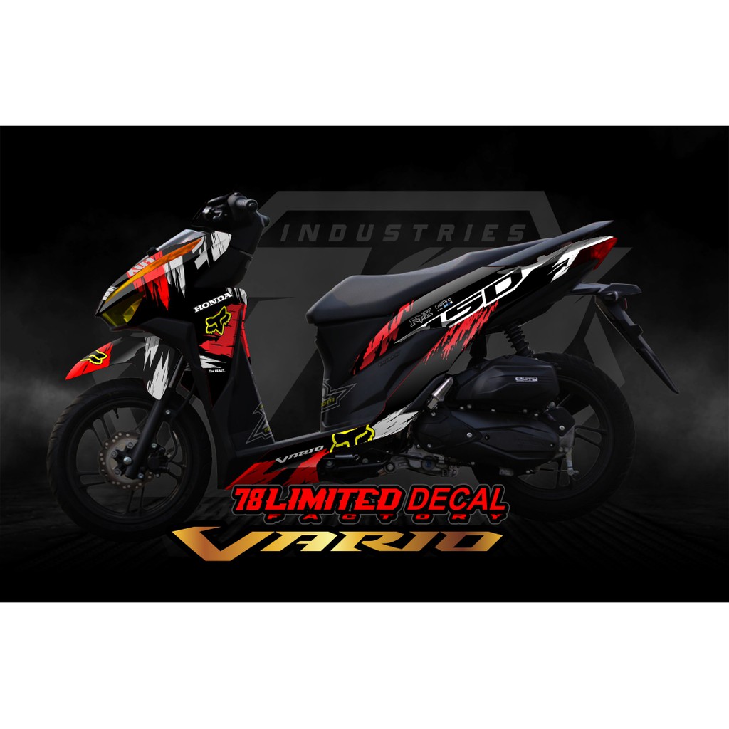 Jual Decal Sticker Honda Vario Fullbody Dekal All New Vario Desain Fox Vr