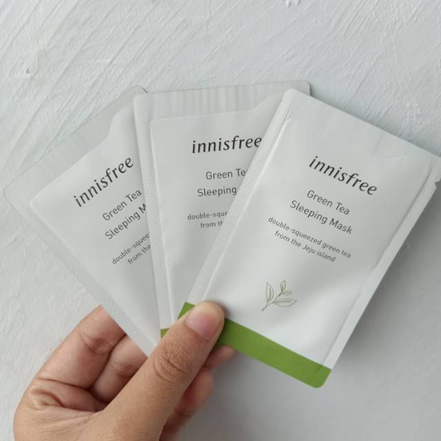 Jual INNISFREE Green Tea Sleeping Mask Sample 4ml | Shopee Indonesia