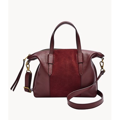Jual Tas Fossil Original Skylar Satchel Brown Brandy Black