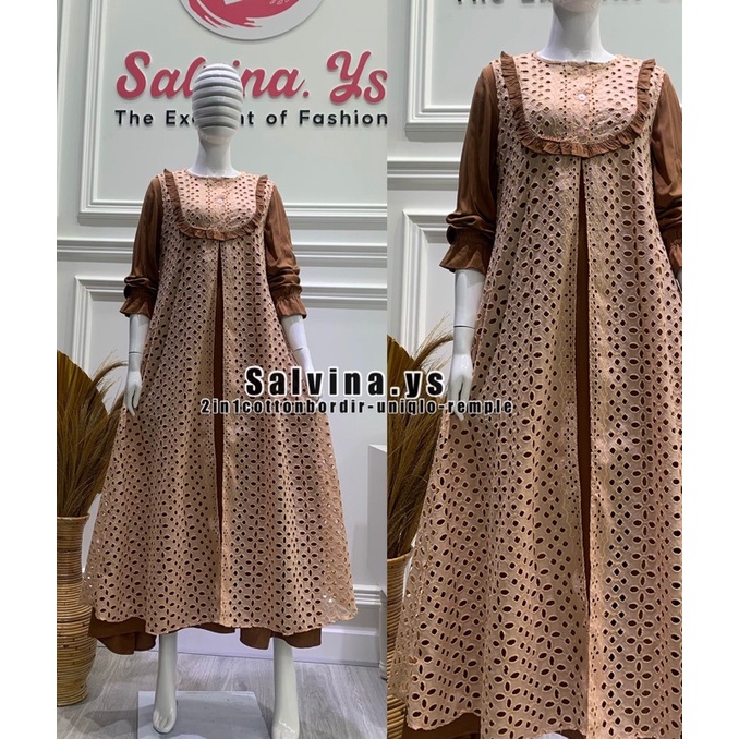 Jual Gamis viral Salvina.ys original ukuran standar dan xxl | Shopee