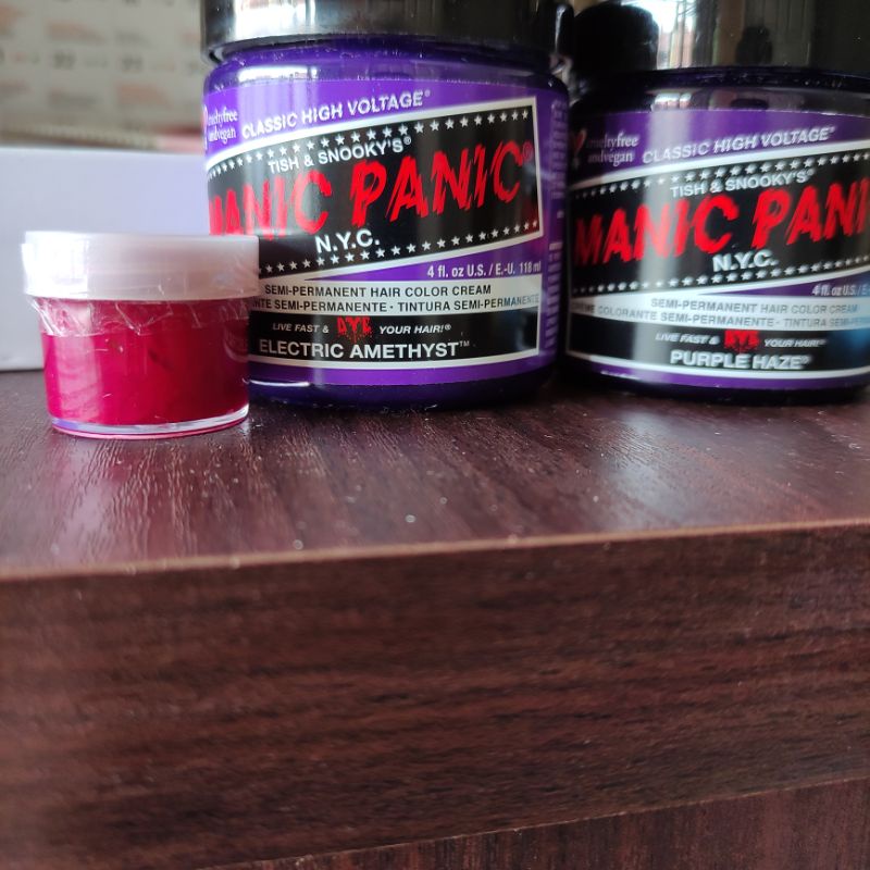 Jual Seri 1. Cat Rambut Manic Panic CLASSIC Vegan share in jar | Shopee ...