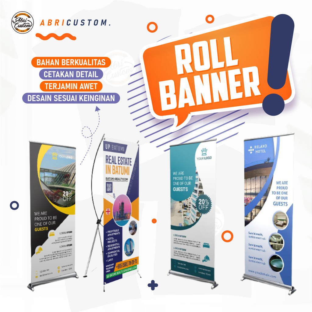 Jual CETAK ROLL BANNER 60 X 160 CM / CETAK K BANNER 60 X 160 CM ...