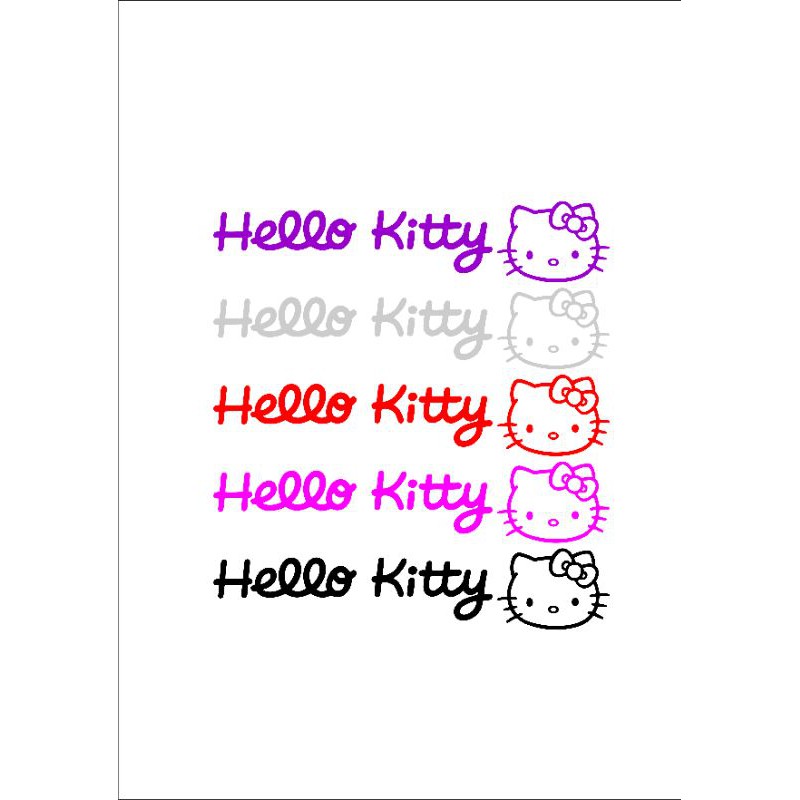 Jual STICKER HELLO KITTY KEPALA DAN TULISAN CUTTING | Shopee Indonesia