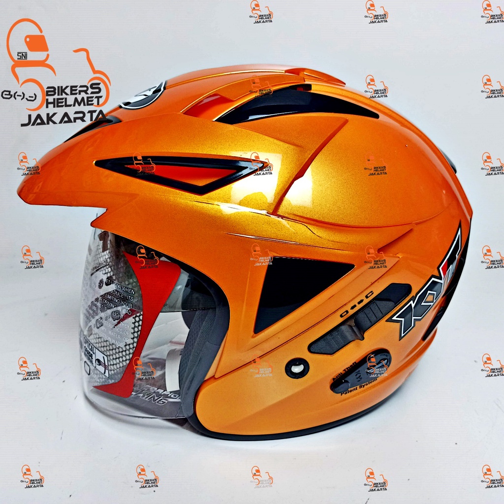 Jual KYT HELM SCORPION KING BUMBLE BEE DOUBLE VISOR HALF FACE Shopee
