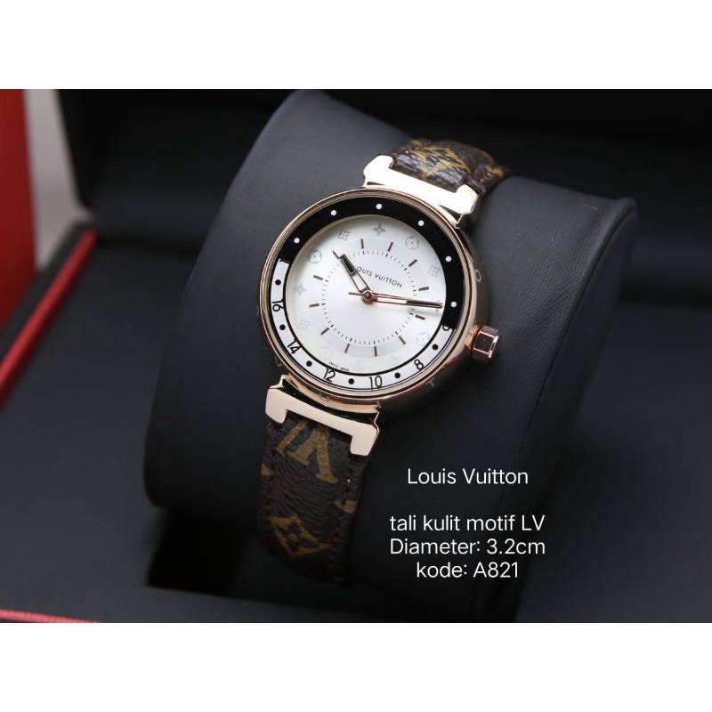 Jam tangan wanita LV kulit STRAP kulit #MauJajan, Fesyen Wanita