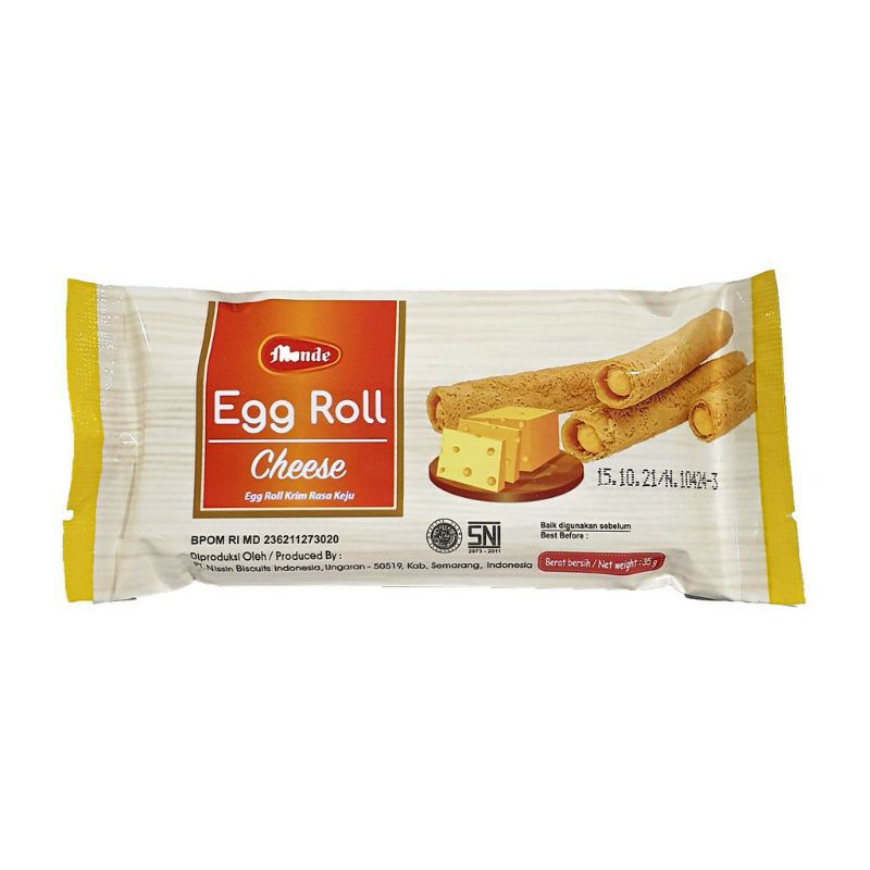 Jual Monde Egg Rolls Cheese Strawberry Gr Shopee Indonesia