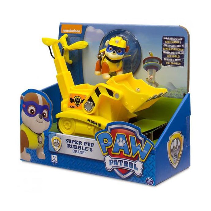 Jual New Product Paw Patrol Super Pup Rubble'S Crane, Vehicle And ...
