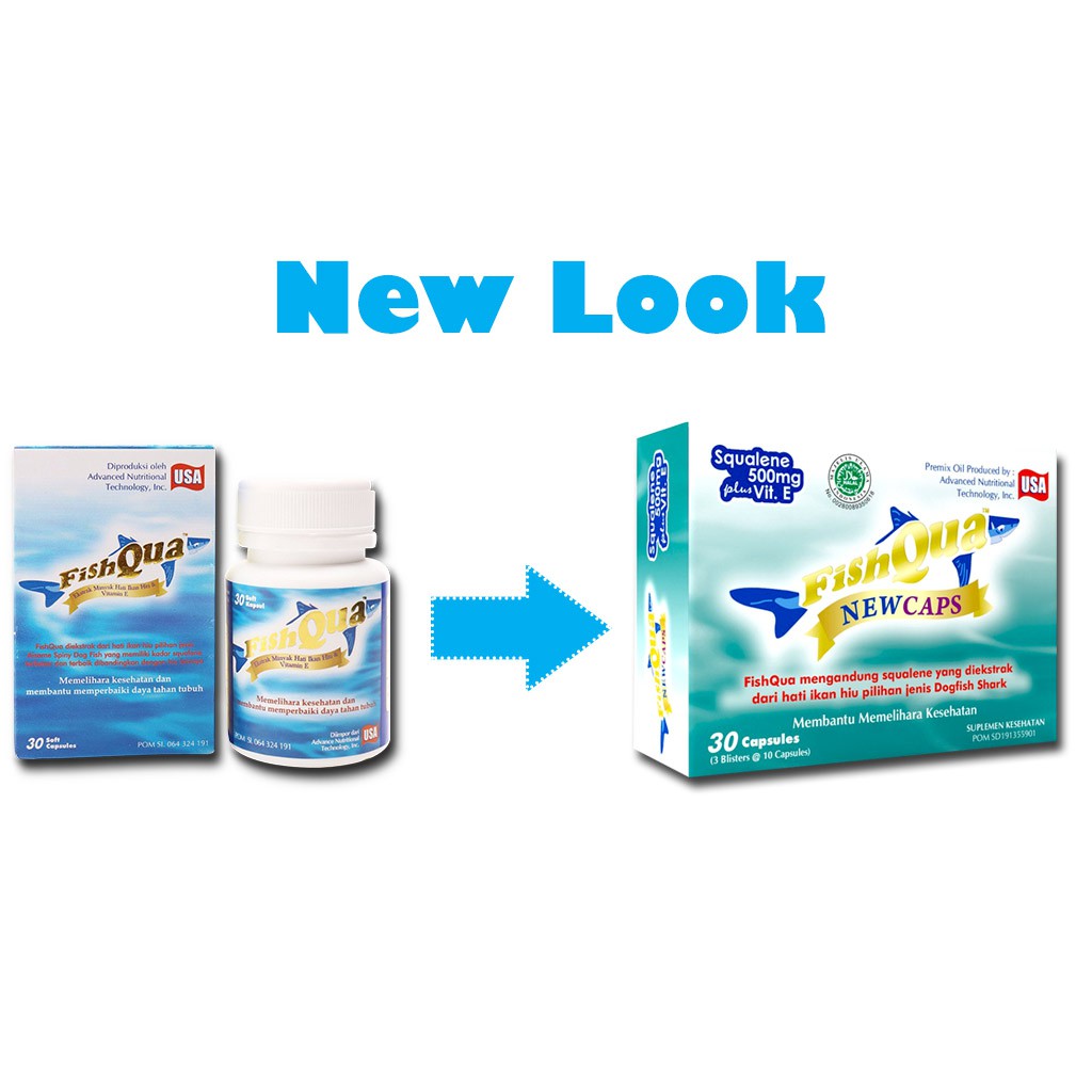 Jual Fishqua New Caps 30 Soft Capsule Suplemen Kesehatan Nyak Ikan Dan ...