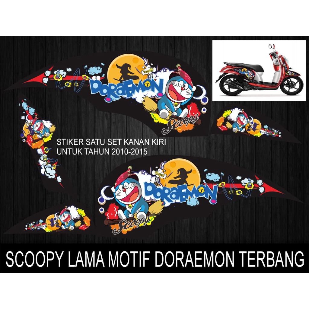 Jual Sticker Striping Scoopy Lama Doraemon Terbang Shopee Indonesia