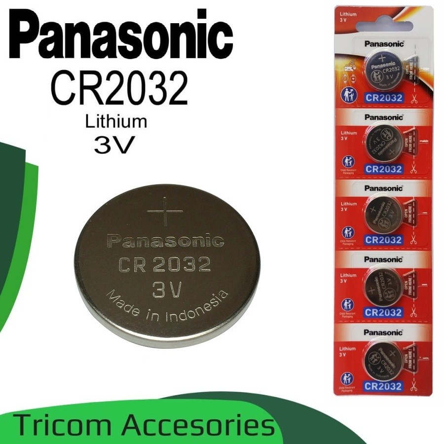 Jual Baterai Panasonic CR2032 Lithium 3v | Shopee Indonesia