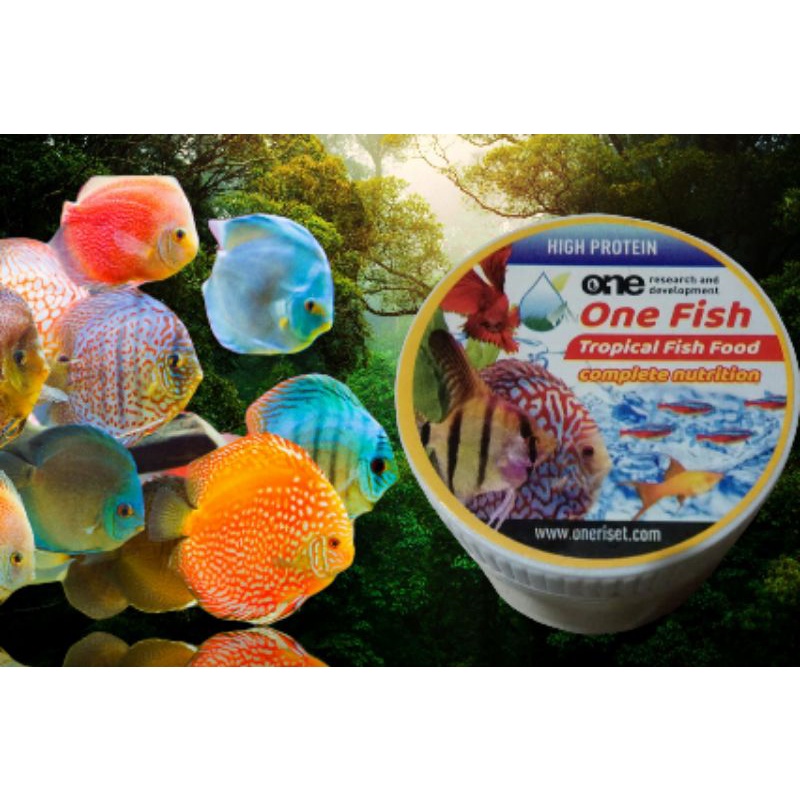 Jual PAKAN IKAN ONE FISH TROPICAL FOOD MAKANAN IKAN KECIL | Shopee ...