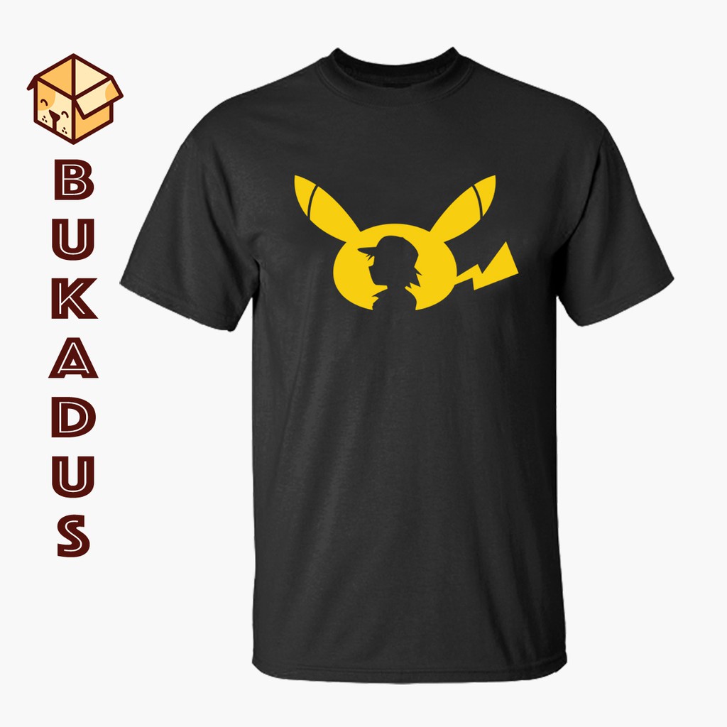 Jual Baju Pikachu Silhouette | Kaos Pokemon Nintendo | Tshirt Anime ...