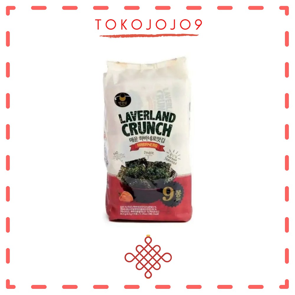 Jual Manjun Laverland Crunch Habanero Rumput Laut Snack Seaweed Pedas Shopee Indonesia