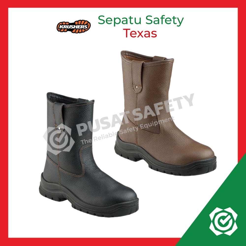 Jual Sepatu Safety Krushers Texas Proyek Kerja Lapangan Shopee Indonesia