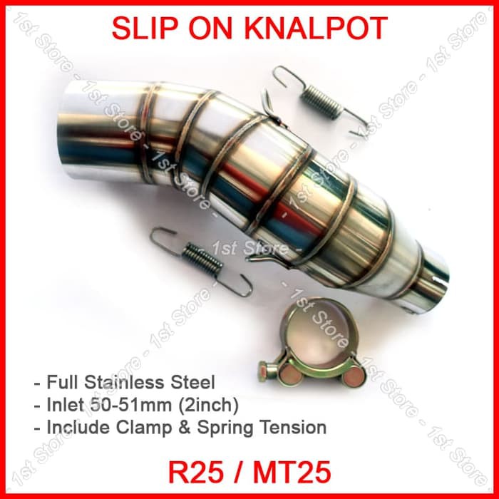 Jual (T) LARIS Pipa Slip On Knalpot Racing R25 MT25 Slipon for ...