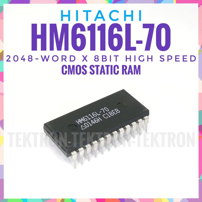 Jual Hitachi HM6116L-70 CMOS Static RAM 6116 | Shopee Indonesia