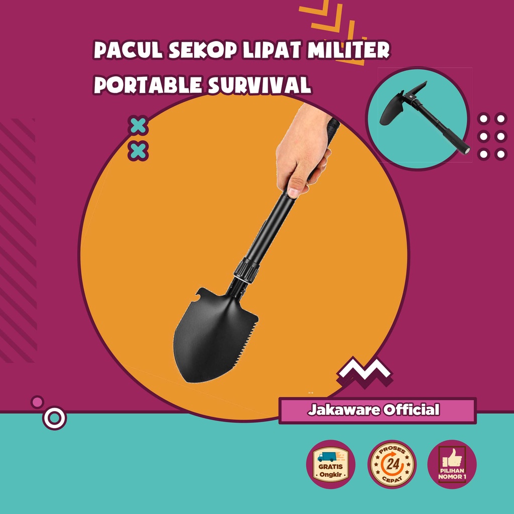 Jual PACUL SEKOP LIPAT MILITER PORTABLE SURVIVAL TOOLS TOOL SKOP ALAT ...