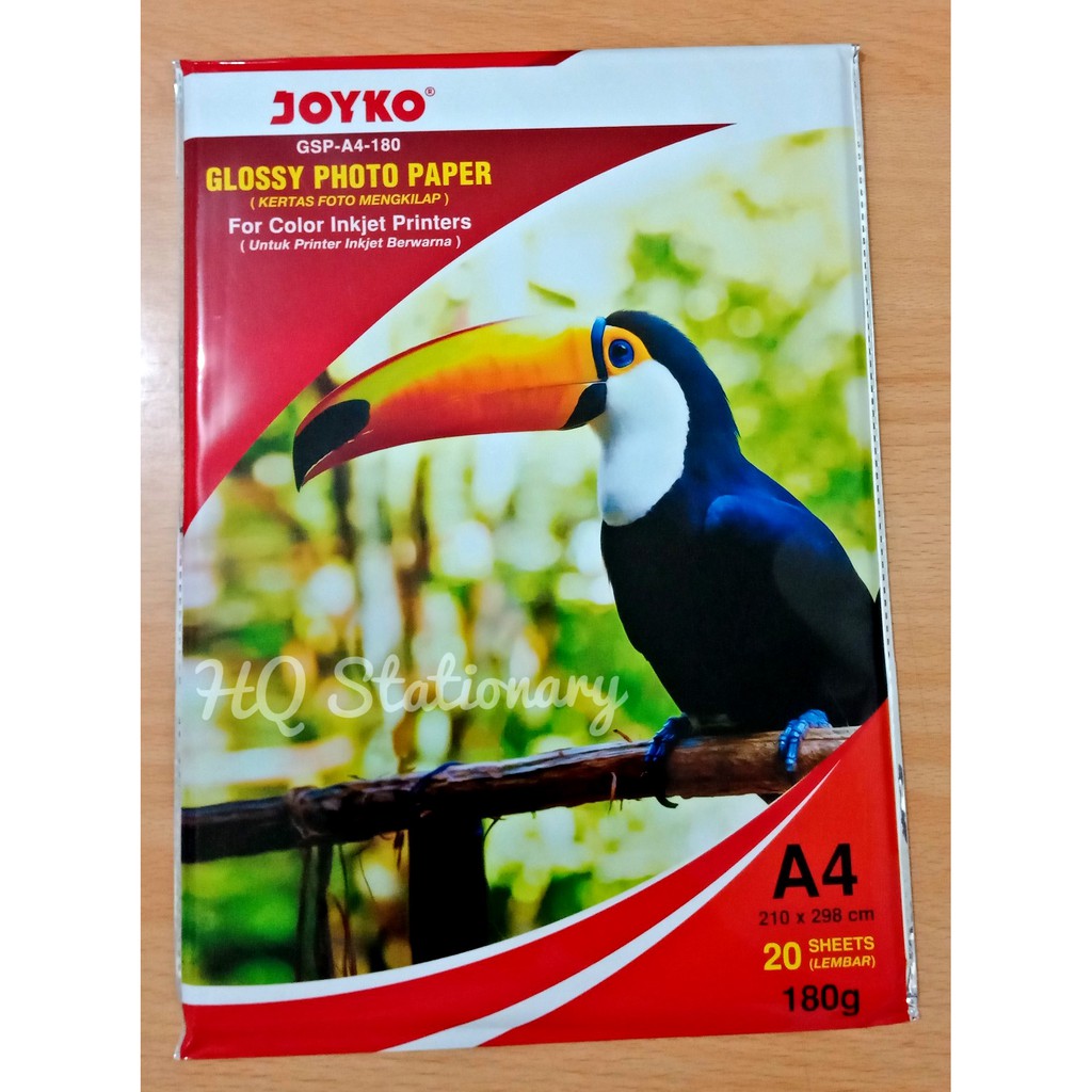 Jual JOYKO GLOSSY PHOTO PAPER / KERTAS FOTO A4 180gr (1Pack isi 20