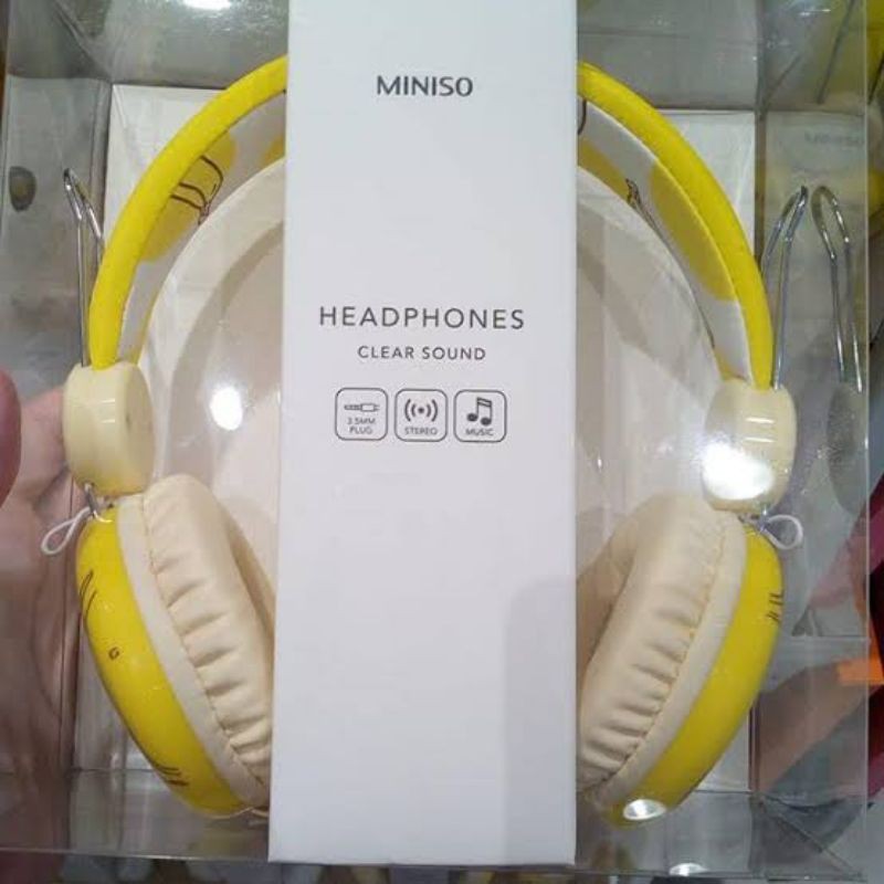 Jual Miniso Headphone Portable Original Lucu Banana Shopee Indonesia