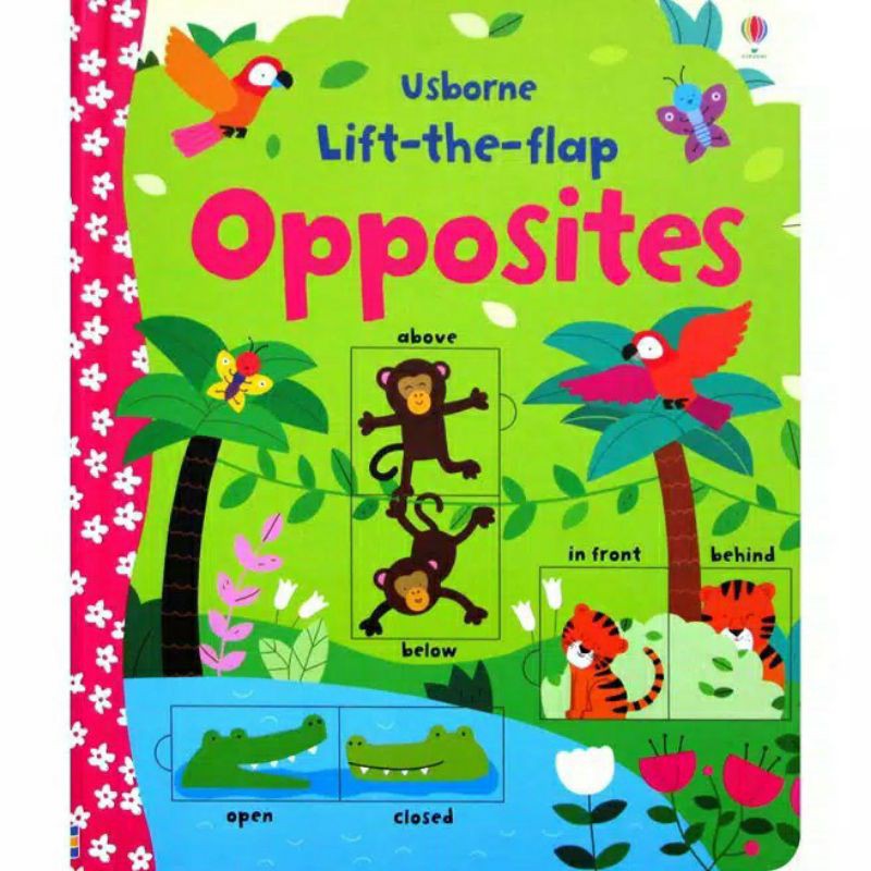 Jual Buku Anak Belajar Lawan Kata Usborne Lift the Flap Opposites Board ...