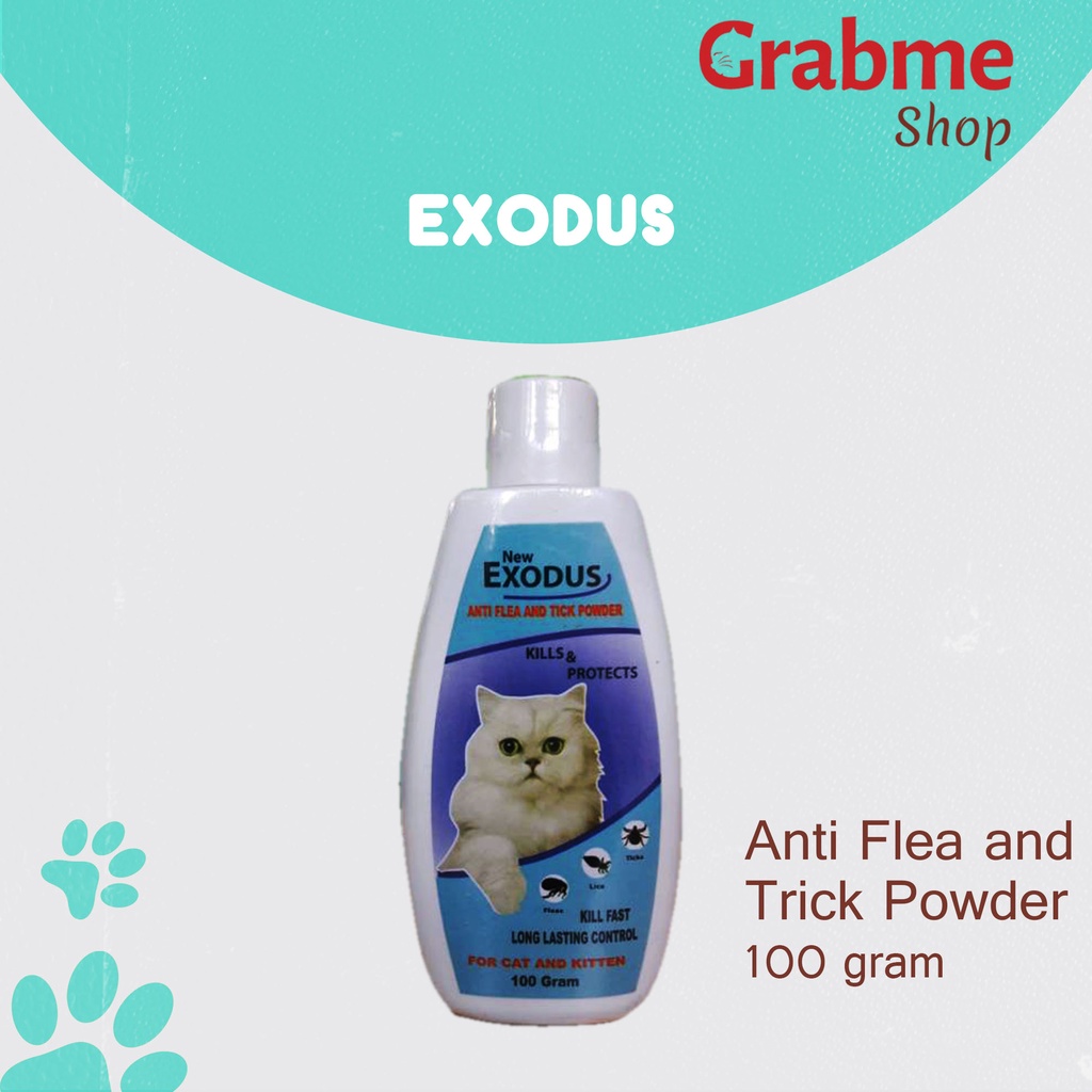 Jual Bedak Anti Flea dan Tick EXODUS 100 gr ( Anti Kutu ) Shopee