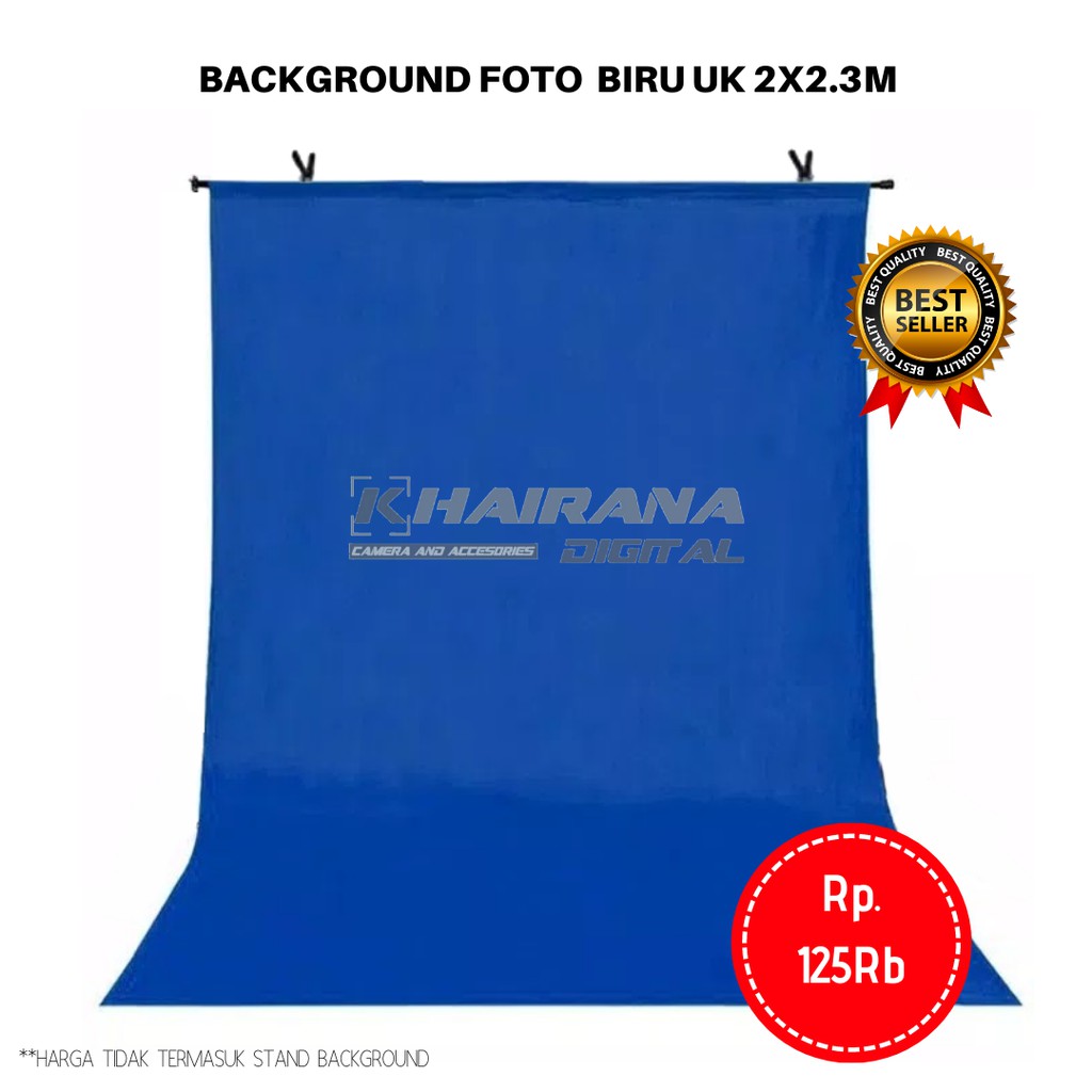Jual Kain Background Backdrop latar Layar Foto -biru benhur- 2meter ...