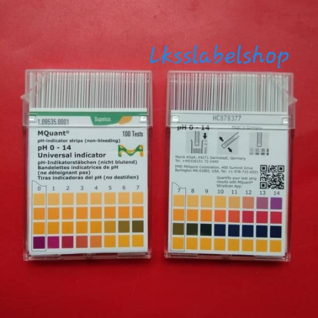 Jual MQuant PH 0 14 Universal Indicator isi 100 pcs / pHindicator