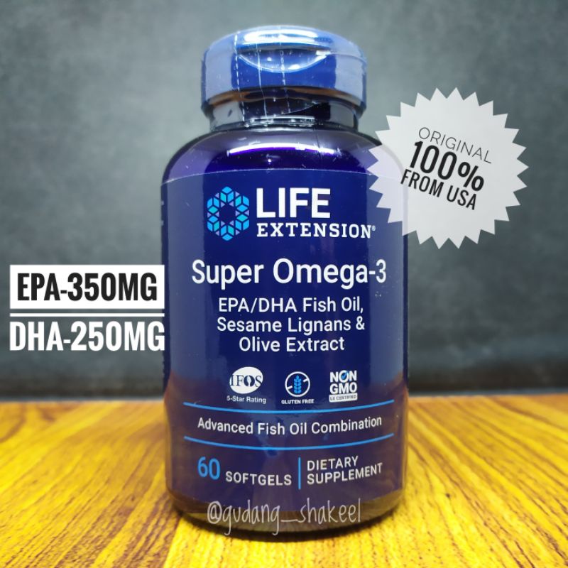 Jual Life Extension Super Omega 3 EPA DHA Fish Oil Sesame Lignans ...