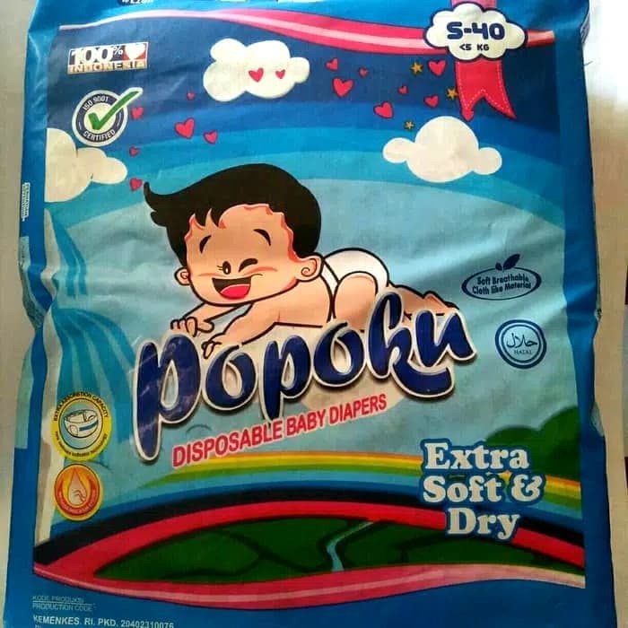 Jual POPOKU BABY DIAPERS S40 | Shopee Indonesia
