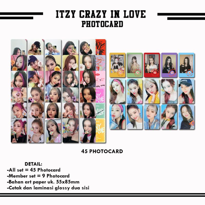Jual ITZY CRAZY IN LOVE PHOTOCARD | Shopee Indonesia