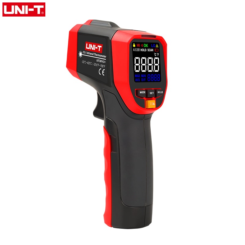 Jual PREORDER UNI-T Termometer Laser Inframerah Non Kontak Layar Warna ...